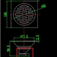 Душевой трап Minotti Black