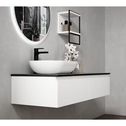 Тумба для ванной комнаты в комплекте со столешницей и раковиной Minotti Bruno 120см