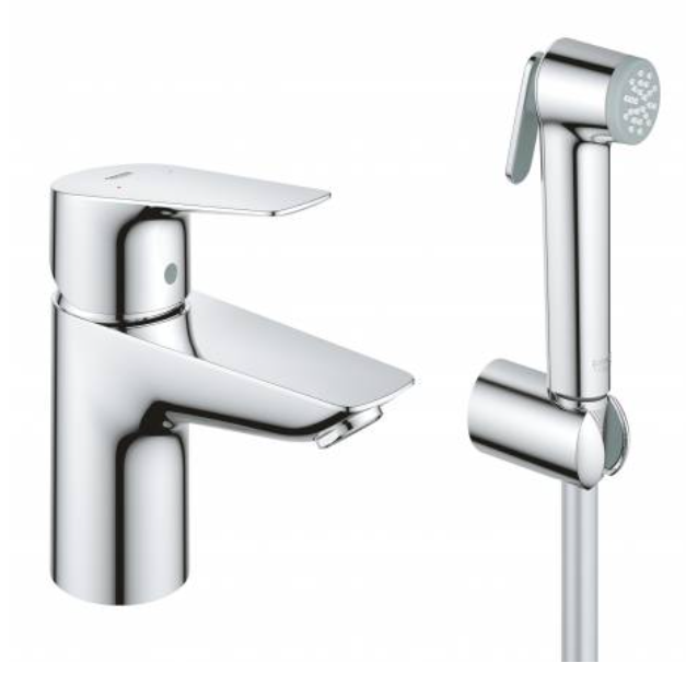 23757001 *Смеситель для раковины GROHE BauEdge c душевым гарнитуром, S-size, хром