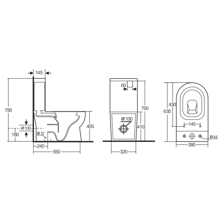 Унитаз-компакт Minotti Lira