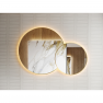 Зеркало двойное с подсветкой Minotti Novita Gold