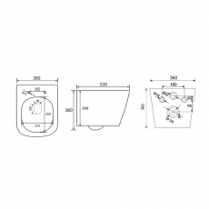 Унитаз подвесной Minotti Avanti mattblack