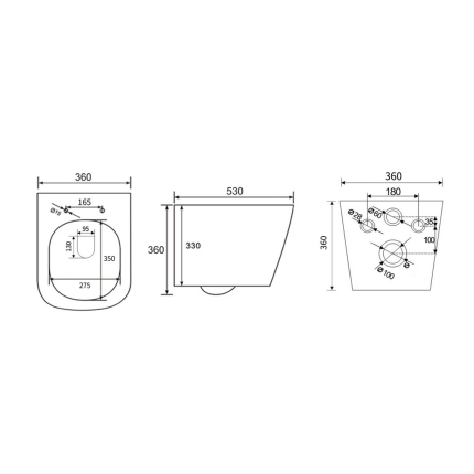 Унитаз подвесной Minotti Avanti mattblack