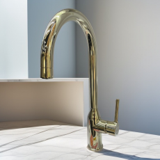 Смеситель для кухни с фильтром Minotti Unico Champagne Gold