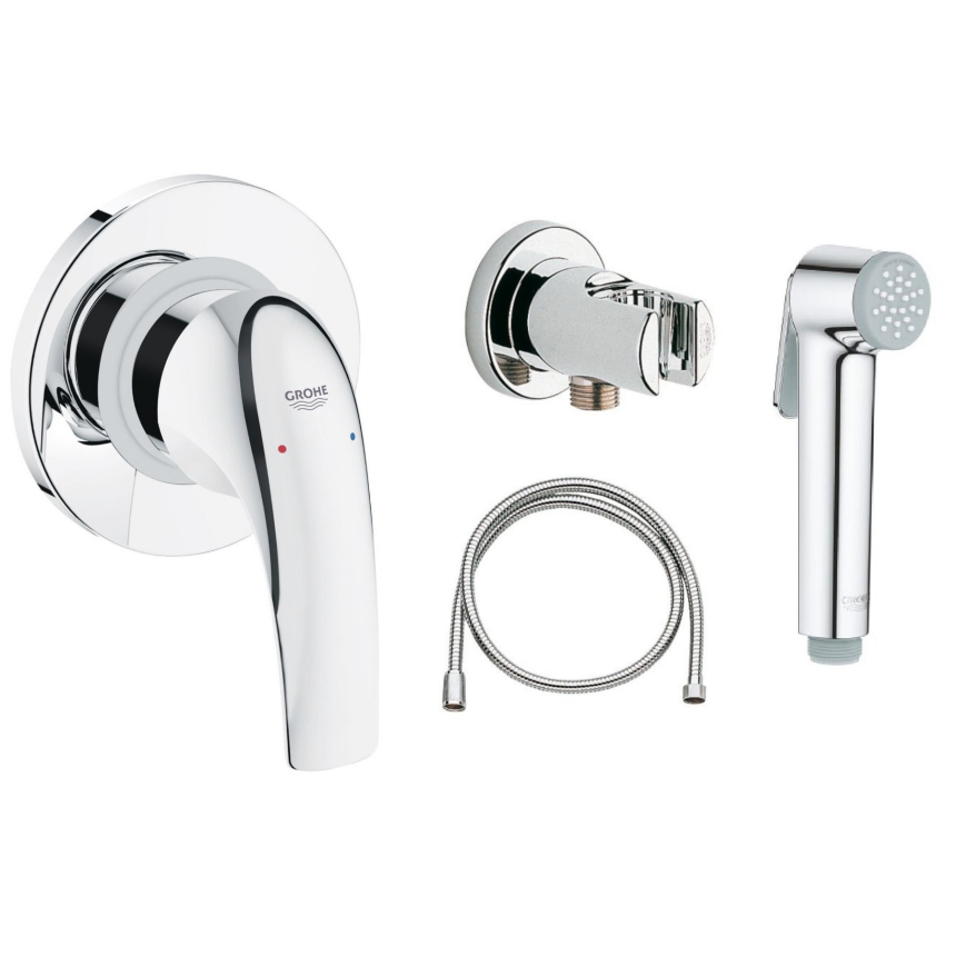 123072 *Набор с гигиеническим душем GROHE BauCurve, хром